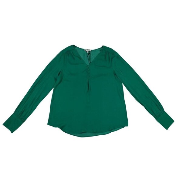 Maison D'Amélie Tops - Maison DAmélie Paris Green Long Sleeve Button Detail Blouse XS Womens Top.